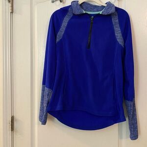 SO Perfectly Soft Perfectly You 1/4 zip fleece pullover Large blue